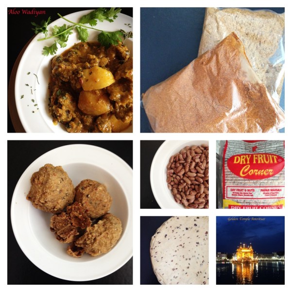 collage of food producys